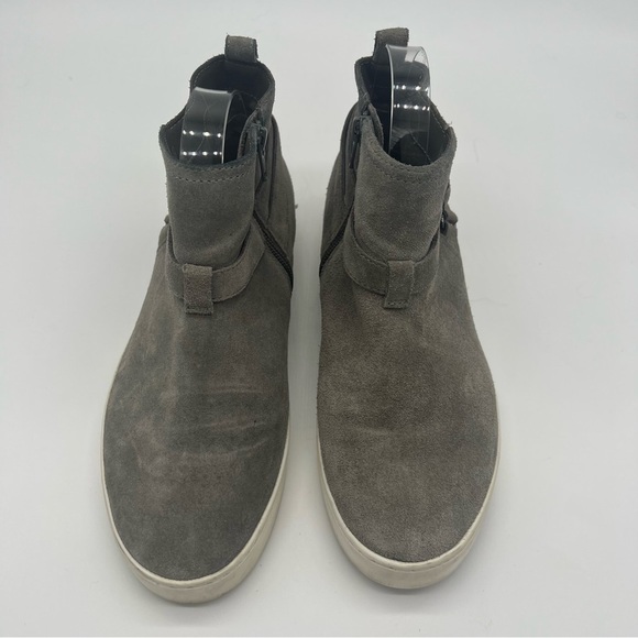 Vionic Womens Splended Mitzi Gray Suede Comfort Shoes Sneakers Size 8 Side Zip - Picture 5 of 11